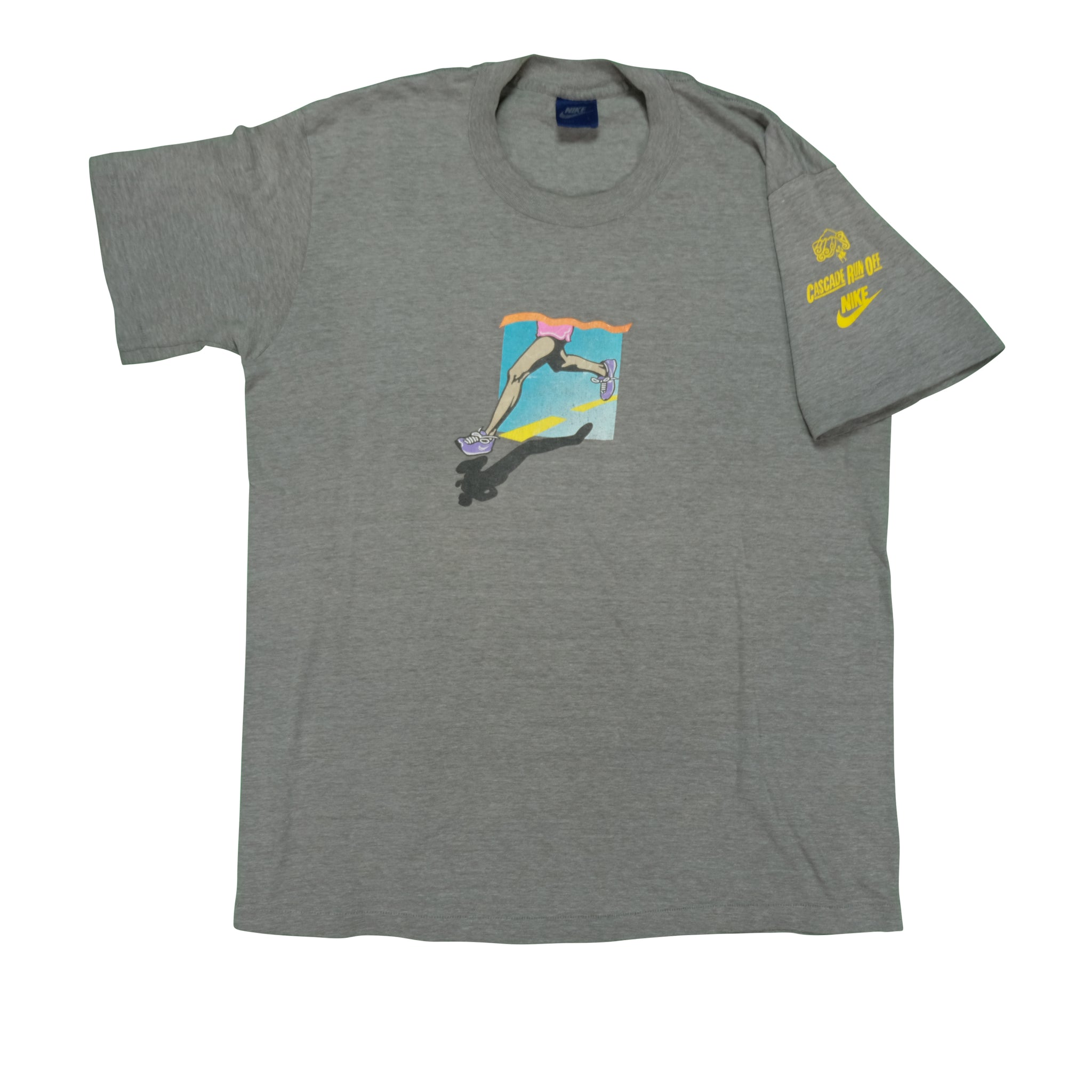 Vintage Nike Cascade Run Off Spell Out Swoosh Tee | Reset Vintage 