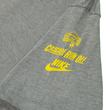 Load image into Gallery viewer, Vintage NIKE Cascade Run Off Spell Out Swoosh T Shirt 80s Gray L
