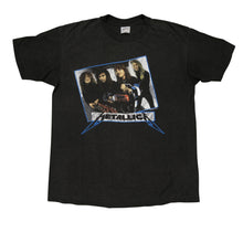 Load image into Gallery viewer, Vintage Metallica Larz Jaymz Jasun Krk 1987 Tour T Shirt 80s Black L
