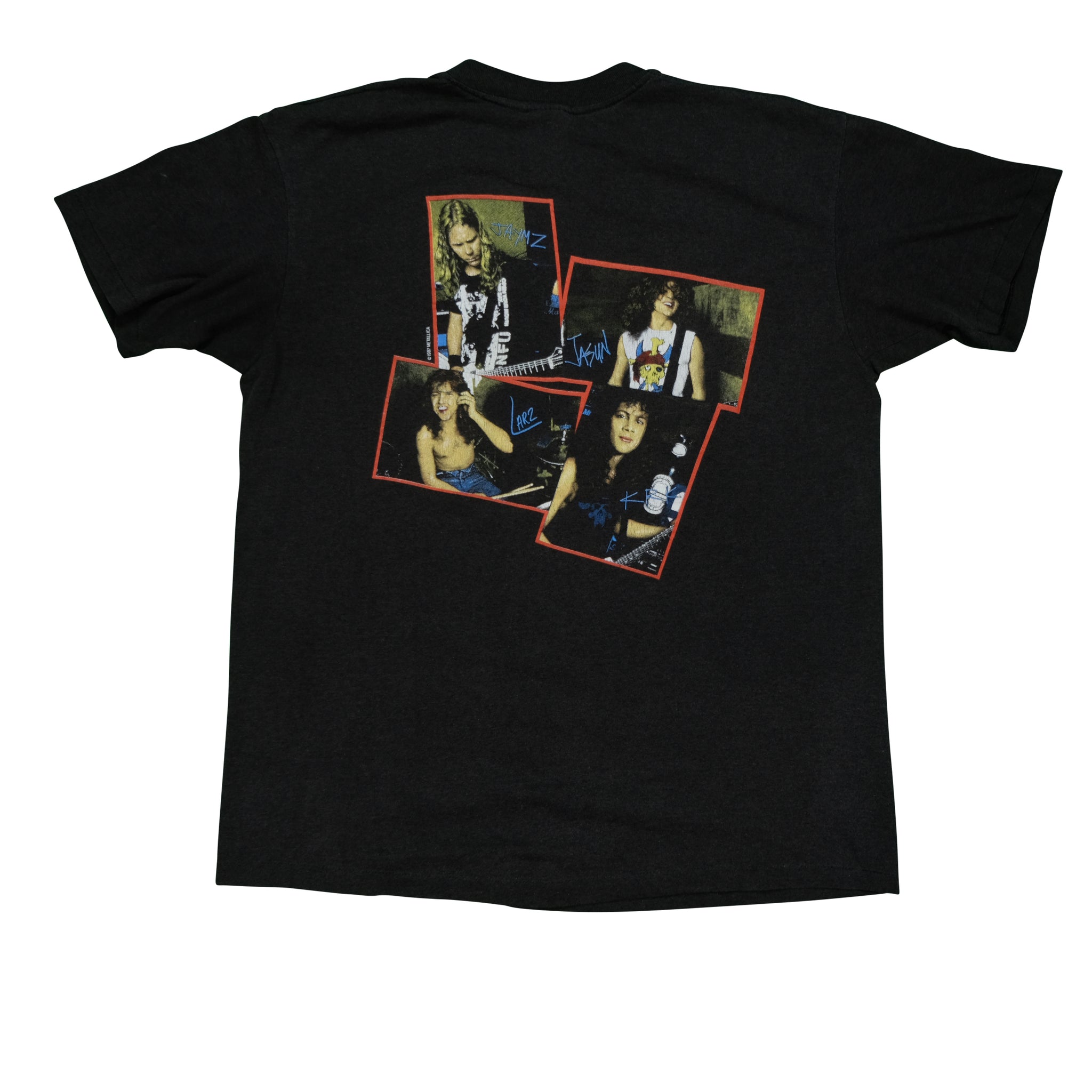 Vintage 1987 Metallica Larz Jaymz Jasun Krk Tour Tee | Reset