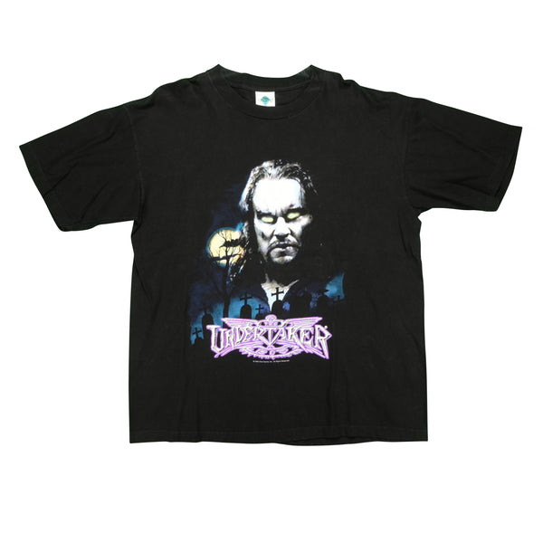 Vintage TITAN SPORTS The Undertaker 1998 Wrestling T Shirt 90s Black XL