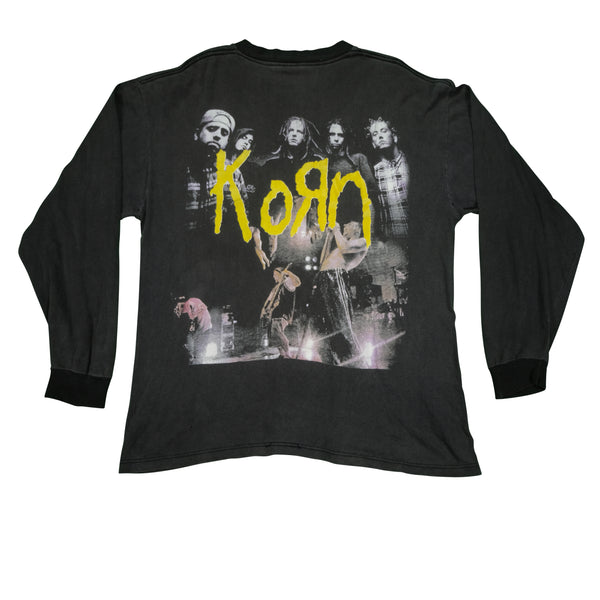 Vintage Korn Issues 1999 Album Tour Long Sleeve T Shirt 90s Black