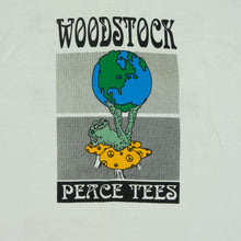 Load image into Gallery viewer, Vintage Woodstock Peace Tees Music In The Mountains 1994 T Shirt 90s White XL
