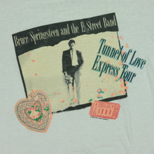 Load image into Gallery viewer, Vintage Bruce Springsteen and the E Street Band Tunnel of Love Express 1988 Tour T Shirt 80s White XL
