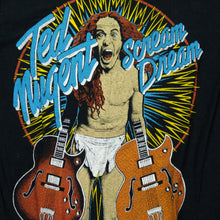 Load image into Gallery viewer, Vintage Ted Nugent Scream Dream Album Wango Tango 1980 Tour T Shirt 80s Black M
