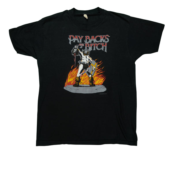 Vintage 1986 Paybacks Are a Bitch Severed Head Tee by JRS Enterprises