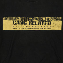 Load image into Gallery viewer, Vintage Gang Related Tupac Shakur Death Row Records 1997 Film Soundtrack Promo T Shirt 90s Black XL
