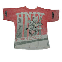 Load image into Gallery viewer, Vintage MAGIC JOHNSON T&#39;S UNLV Runnin&#39; Rebels All Over Print T Shirt 90s White Red L
