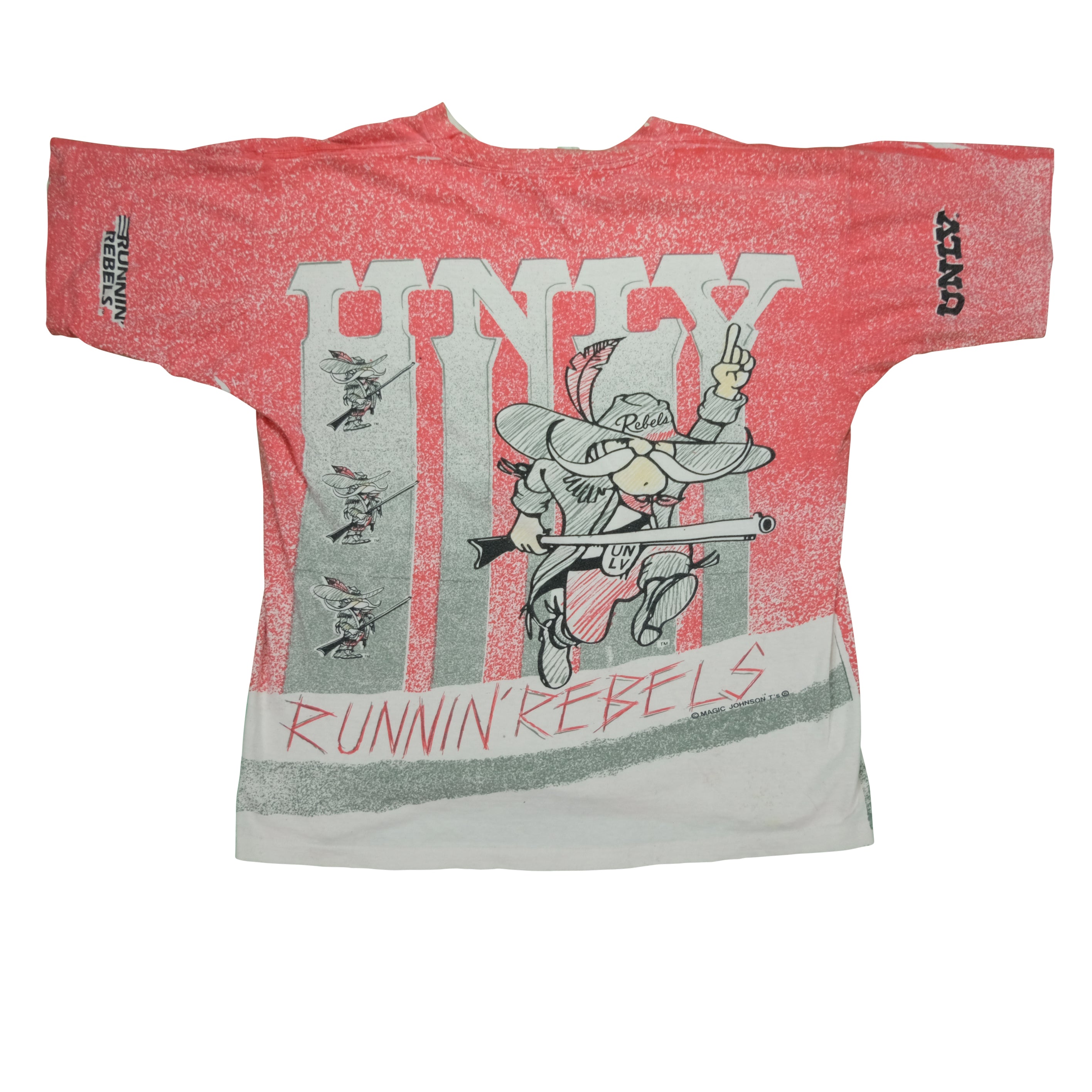Vintage UNLV Runnin' Rebels All Over Print Tee by Magic Johnson