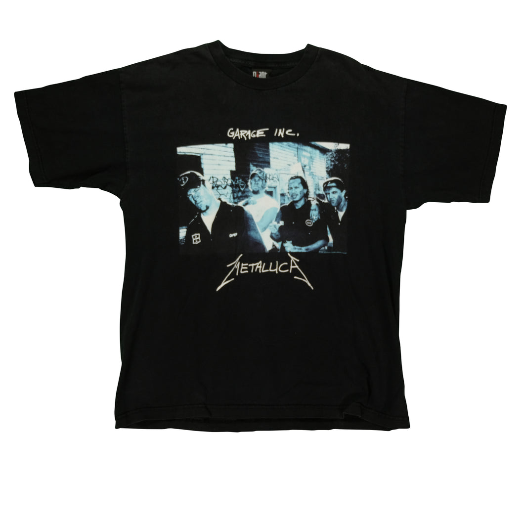 Vintage GIANT Metallica Garage Inc. Compilation Album 1998 T Shirt 90s Black XL