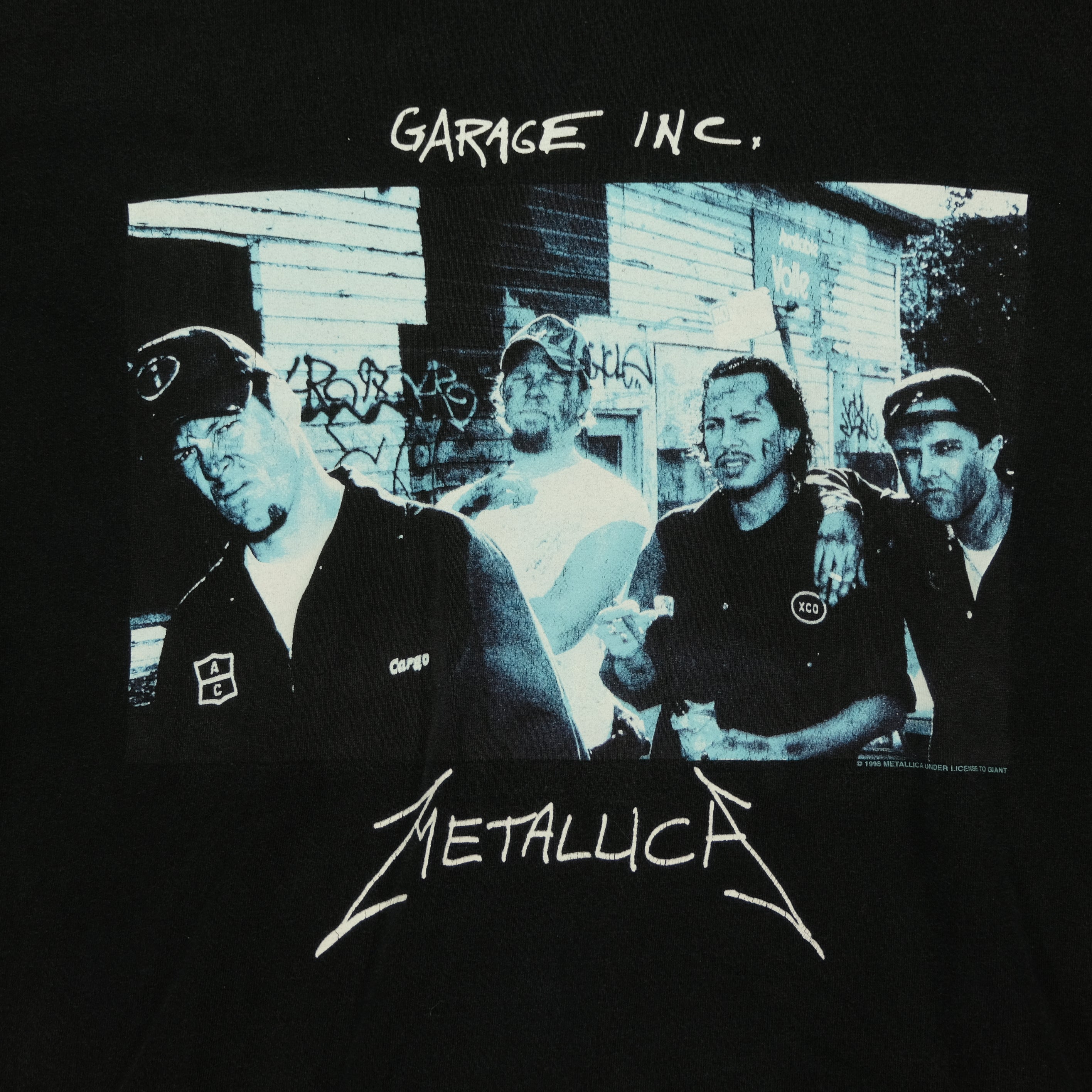 VINTAGE 90's METALLICA GARAGE 2024 INC. 1998 GIANT T-SHIRT SIZE LARGE