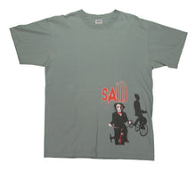 Load image into Gallery viewer, Vintage ANVIL Saw Horror 2003 Film Promo T Shirt 2000s Gray L
