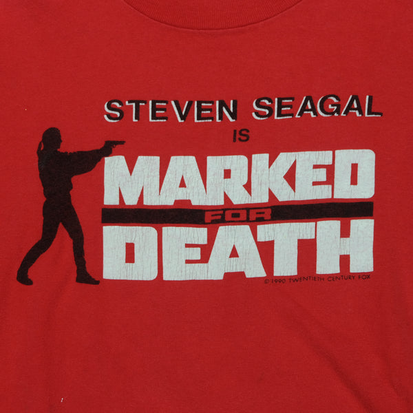 Vintage 1990 Marked For Death Steven Seagal Film Promo Tee on Stedman