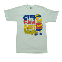 Load image into Gallery viewer, Vintage Bart Simpson Chicago Cubs Fan Harry Carey Tee on Screen Stars
