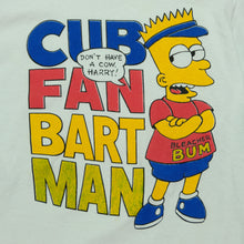 Load image into Gallery viewer, Vintage Bart Simpson Chicago Cubs Fan Harry Carey Tee on Screen Stars
