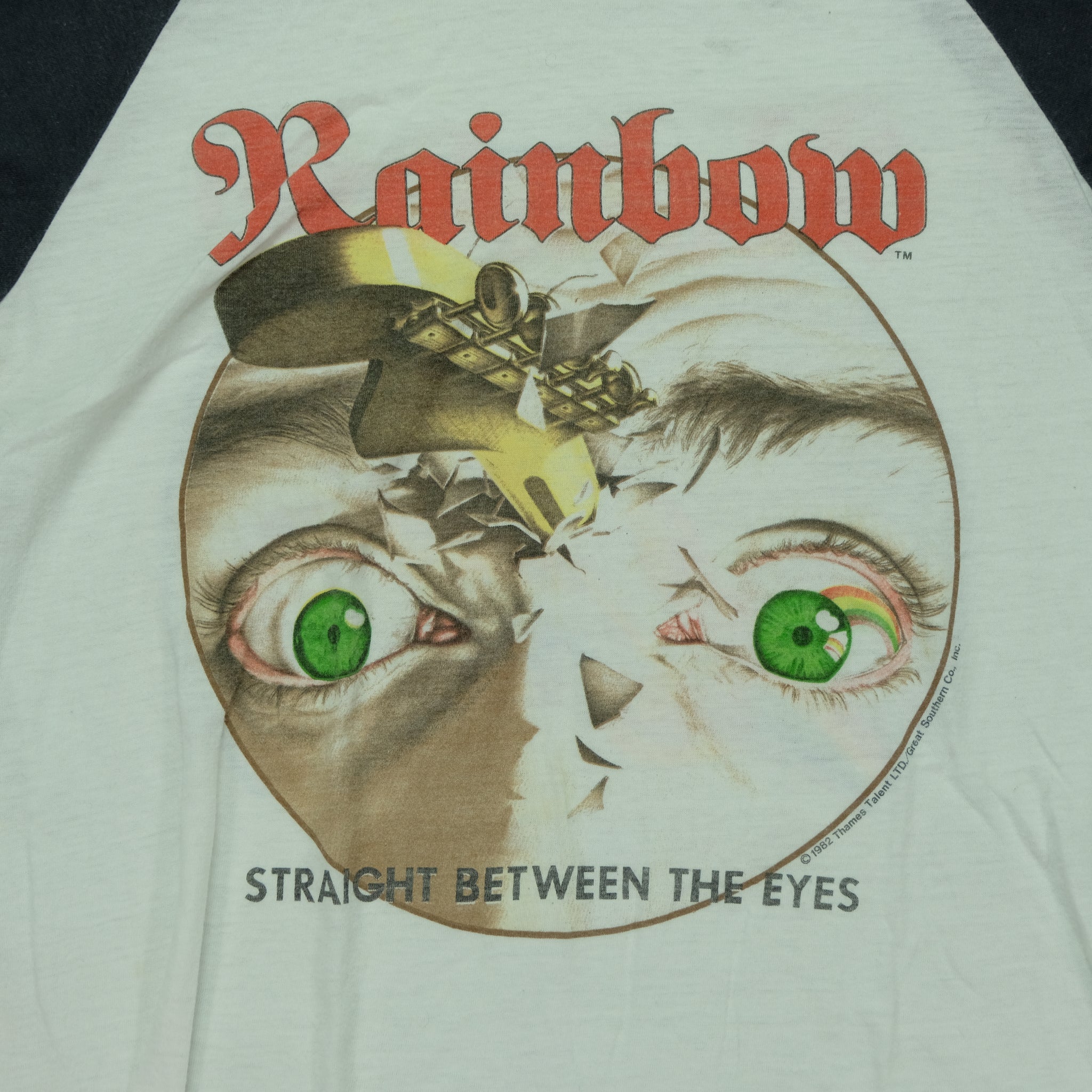 Vintage 1982 Rainbow Straight Between The Eyes Album World Tour