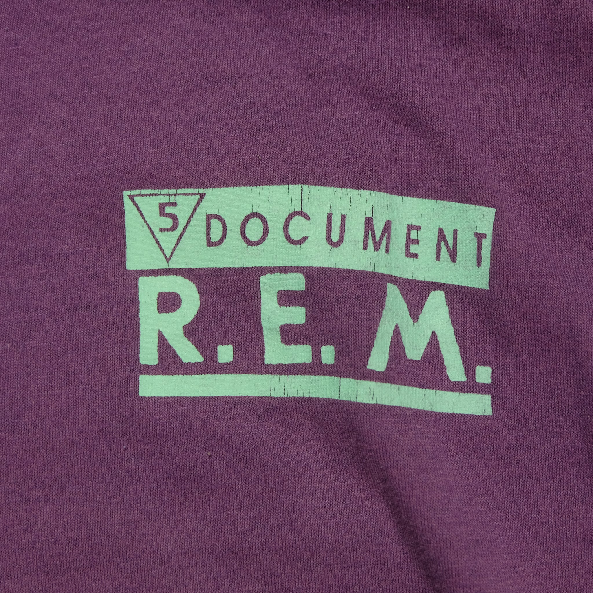 Vintage 1987 R.E.M. Document Album IRS Record Label Tee | Reset 