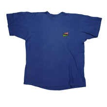 Load image into Gallery viewer, Vintage NIKE Aqua Gear Sock Spell Out T Shirt 80s 90s Blue XL
