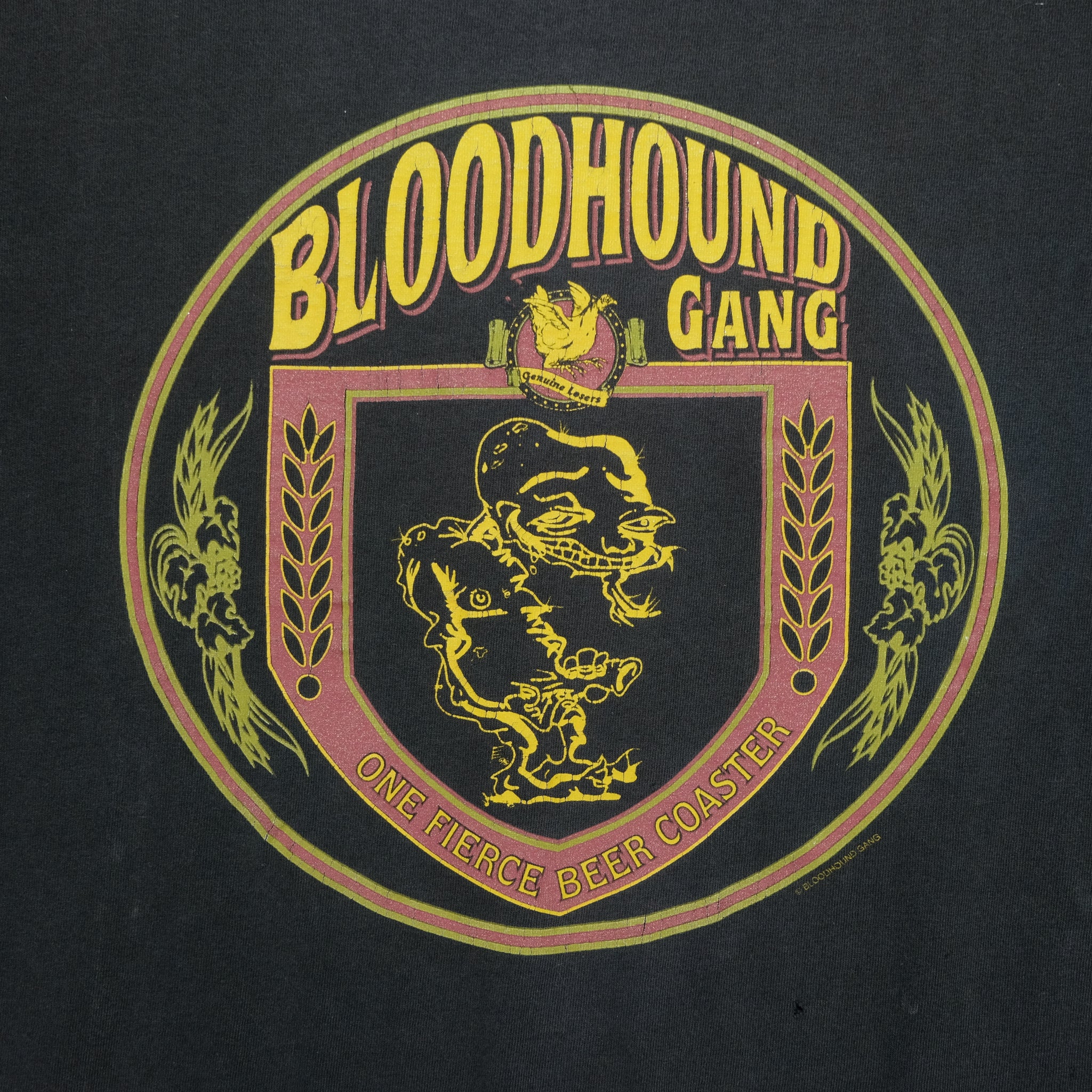 Vintage 1996 Bloodhound Gang One Fierce Beer Coaster Album Tee