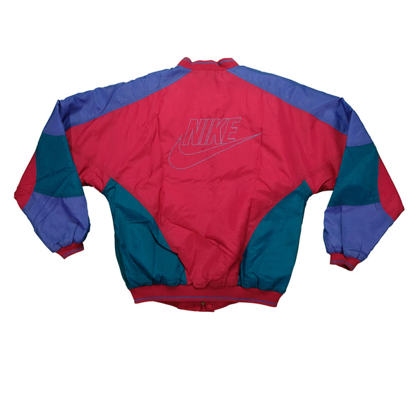 Vintage Nike Spell Out Swoosh Windbreaker Track Jacket