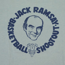 Load image into Gallery viewer, Vintage SPORTSWEAR Jack Ramsay Basketball Shootout Sponsored by Nike Spell Out Swoosh T Shirt 80s Blue L
