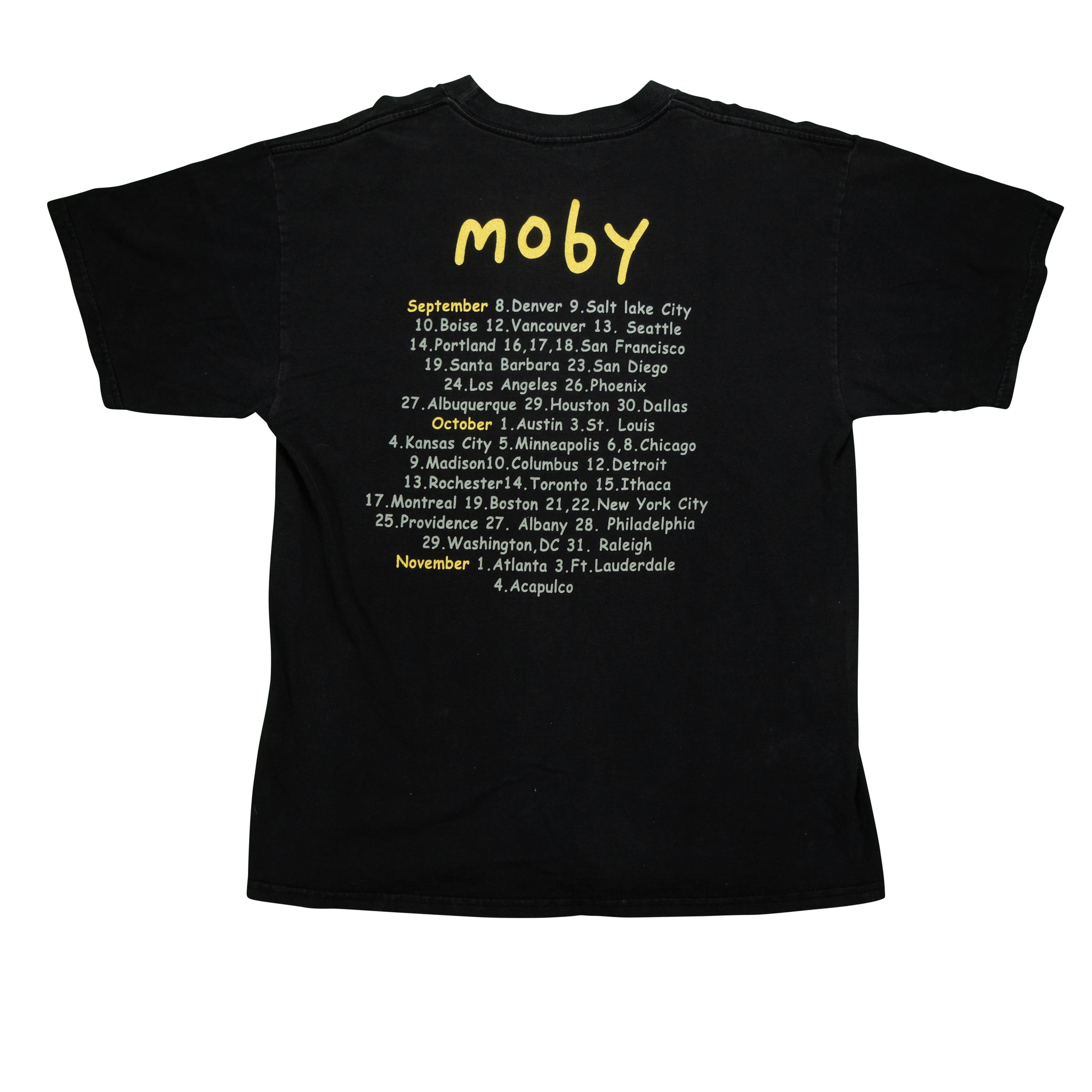 Vintage Moby Musician Tour Tee on Tultex | Reset Vintage Shirts 