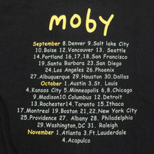 Load image into Gallery viewer, Vintage TULTEX Moby Musician Tour T Shirt 90s Black XL
