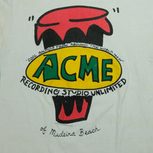 Load image into Gallery viewer, Vintage GRAVITY GRAPHICS ACME Recording Studio Unlimited T Shirt 90s White XL
