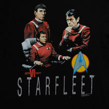 Load image into Gallery viewer, Vintage CHANGES Star Trek VI: The Undiscovered Country Starfleet Klingons 1991 Film Promo T Shirt 90s Black L
