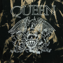 Load image into Gallery viewer, Vintage Queen Freddie Mercury Rock Band Bleached T Shirt 90s Black XL
