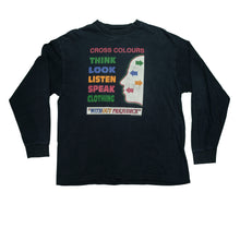 Load image into Gallery viewer, Vintage Cross Colours Think Look Listen Speak Clothing Without Prejudice Long Sleeve Tee
