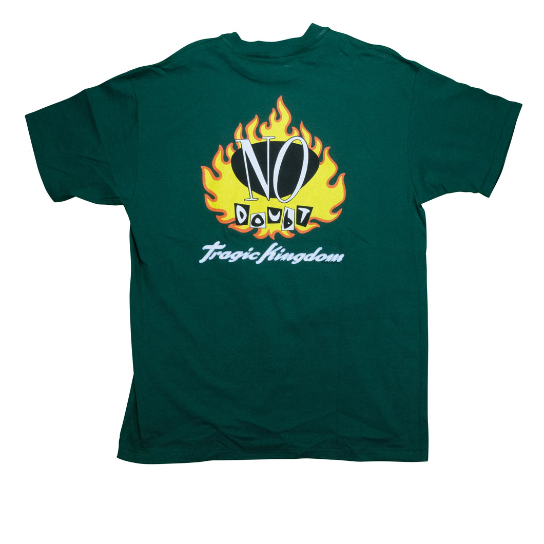 Vintage ANVIL No Doubt Tragic Kingdom Album 1995 Tour T Shirt 90s Green XL