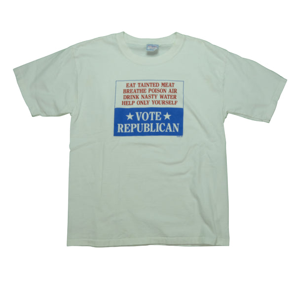 Vintage 1996 Vote Republican Help Only Yourself Tee on All Sport