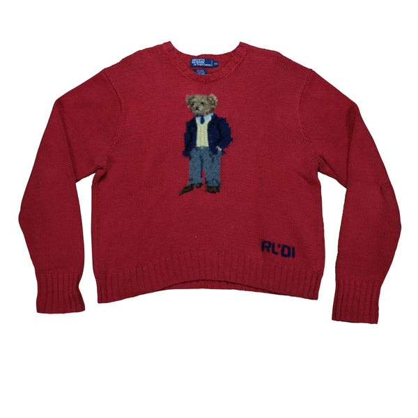 Vintage 2001 Polo Ralph Lauren RL '01 Kanye West Bear Sweater