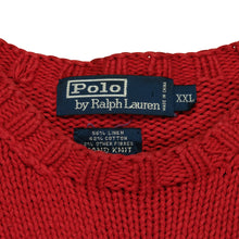 Load image into Gallery viewer, Vintage POLO RALPH LAUREN RL &#39;01 Kanye West Bear 2001 Sweater 2000s Red 2XL
