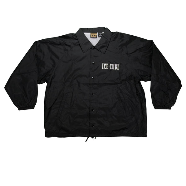 Vintage AUBURN SPORTSWEAR Ice Cube NWA Coaches Jacket 90s Black 2XL