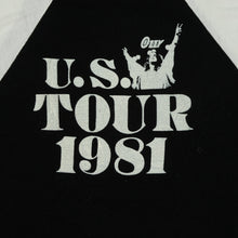 Load image into Gallery viewer, Vintage Ozzy Osbourne Blizzard of Ozz Album 1981 Tour T Shirt 80s Black White
