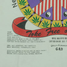 Load image into Gallery viewer, Vintage MURINA Mardi Gras End Weed Prohibition Toke Free or Die Skeleton 1995 T Shirt 90s White XL
