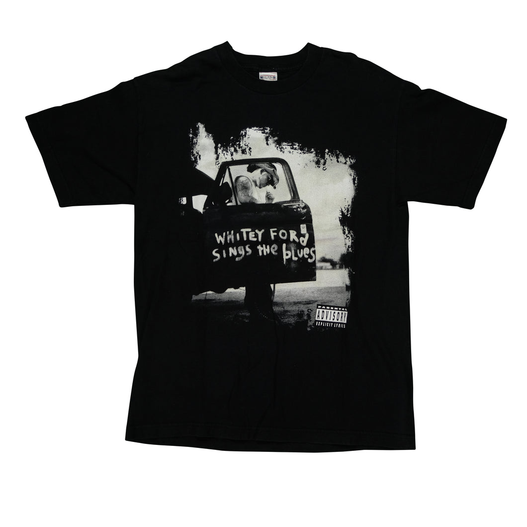 Vintage HYLAND Everlast Whitey Ford Sings the Blues Album 1998 Tour The White Boy Is Back T Shirt 90s Black L