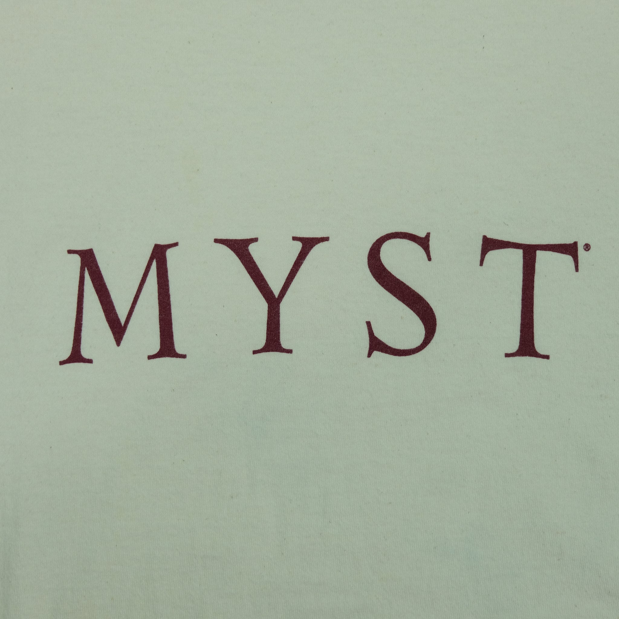 Vintage Myst Video Game Promo Tee on Oneita | Reset Vintage Shirts | BUY •  SELL • TRADE | St. Louis u0026 Kansas City – Reset Web Store
