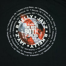 Load image into Gallery viewer, Vintage ANVIL R. Kelly Jay-Z Best of Both Worlds Album 2004 Tour T Shirt 2000s Black 3XL
