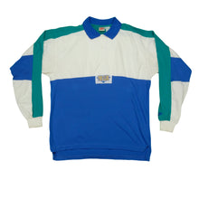 Load image into Gallery viewer, Vintage NIKE Pro Club Color Block Rugby Sweatshirt 80s 90s White Blue Green XL
