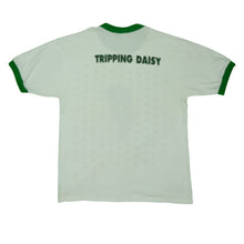 Load image into Gallery viewer, Vintage Tripping Daisy 1995 Ringer T Shirt 90s White Green L
