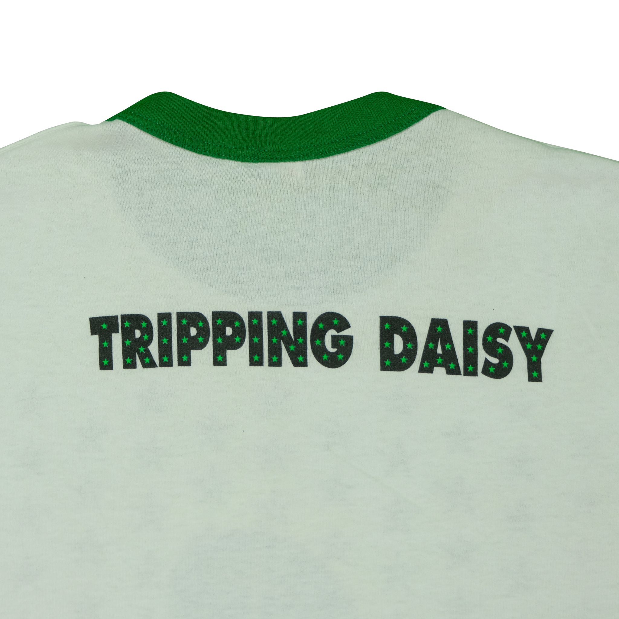 Vintage Tripping Daisy 1995 Ringer T Shirt 90s White Green L