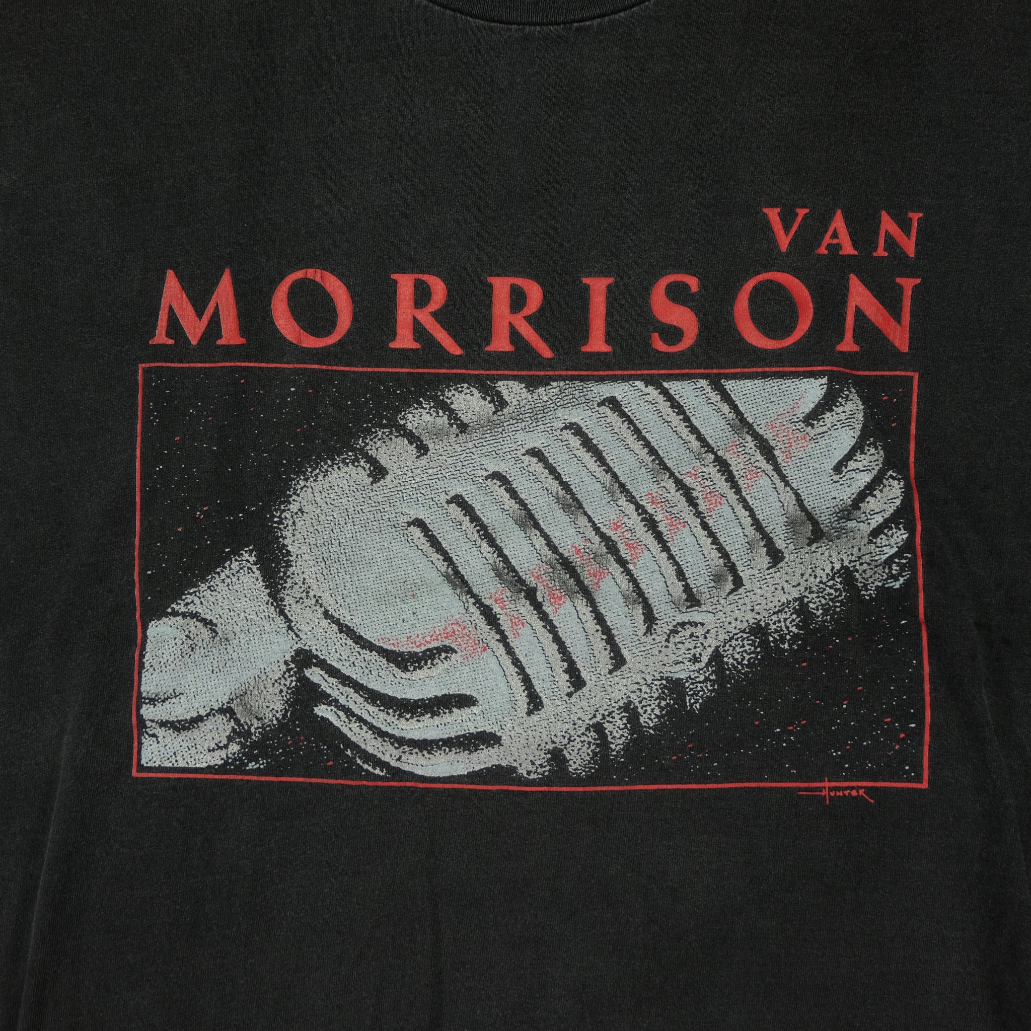 Vintage Van Morrison Sold Out North American 1993 Tour T Shirt 90s