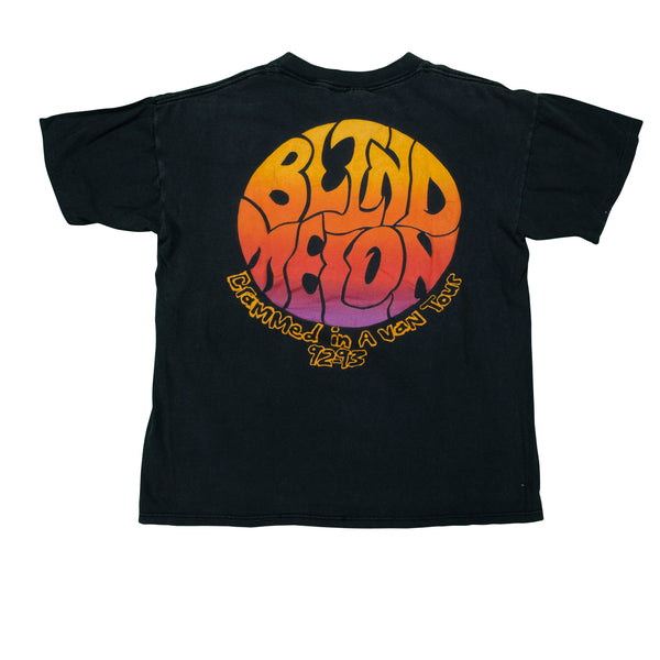 Vintage BROCKUM Blind Melon Crammed in a Van 1992-93 Tour T Shirt 90s Black L