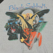 Load image into Gallery viewer, Vintage Black Sabbath Ozzy Osbourne Tour Raglan T Shirt 80s Gray Black
