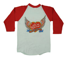 Load image into Gallery viewer, Vintage Rick James Throwin&#39; Down 1982 Album Raglan T Shirt 80s White Red M
