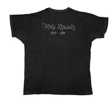 Load image into Gallery viewer, Vintage Randy Rhoads 1982 Memorial T Shirt 80s Ozzy Osbourne Black
