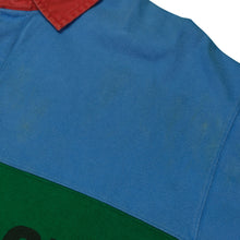 Load image into Gallery viewer, Vintage POLO RALPH LAUREN RLPC-67 Spell Out P-93 1993 Striped Polo Shirt Stadium 90s Blue Green Red XL
